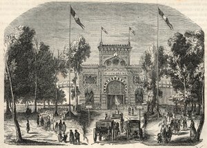 Gravering i "Tableau-de-Paris" av Edmond Texier 1852 av French School