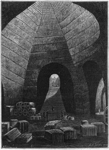 Gå inn i kjellerne til Champagne-huset Theophile Roederer grunnlagt i Reims i 1864. av French School