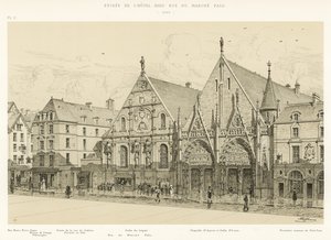 Inngang til Hotel-Dieu rue du Marche Palu, 1590