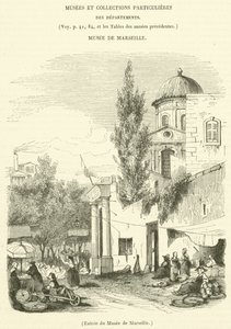 Inngang til Marseille-museet (gravering) av French School