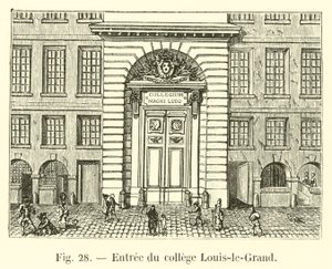 Inngang til Louis-le-Grand College av French School