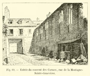 Inngang til karmelittklosteret, rue de la Montagne-Sainte-Genevieve av French School