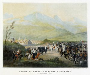 Inntreden av den franske hæren i Chambery, 25. september av French School