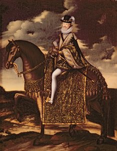 Ridesportrett av Henri IV (1553-1610) av French School