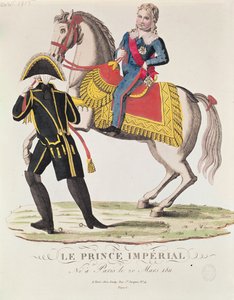 Rytterportrett av Napoleon II (1811-32) konge av Roma, april 1815