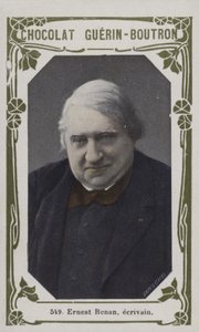 Ernest Renan, ecrivain (farget bilde) av French School