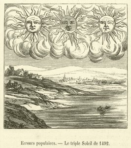 Populære feil, The Triple Sun of 1492 (gravering) av French School