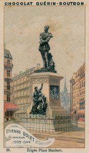 Etienne Dolet, skriver, 1509-1546, oppført Place Maubert av French School