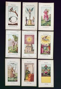 Etteilla tarotkort av French School