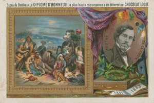 Eugene Delacroix , fransk maler fra 1800-tallet av French School