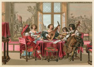 Europa XVIIth Cent Costume av French School