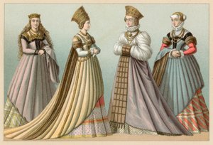 Europa XVIth Cent-kostyme av French School