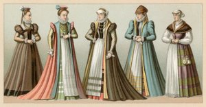 Europe XVIth Cent-kostyme av French School