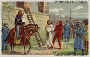 Henrettelse av Enguerrand de Marigny, sjefsminister for Philip IV av Frankrike, 1315 av French School
