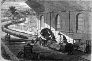 Experience of transporting mail using atmospheric tubes, England av French School