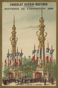 Utstilling 1889 - Sjokoladesuvenir av French School