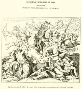 Universell utstilling fra 1855, Apokalypsens fire plager (gravering) av French School