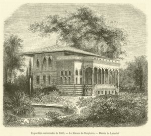 Universell utstilling fra 1867, La Maison du Bosphore (gravering) av French School