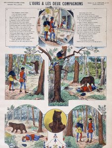 La Fontaines fabel: Bjørnen og de to følgesvennene - Image d