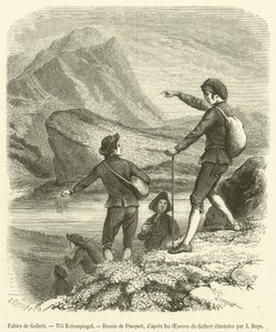 Fables de Gellert, Till Eulenspiegel (gravering) av French School