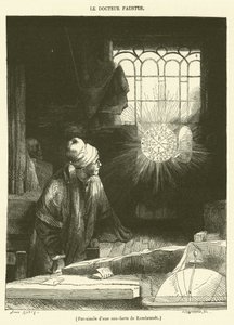 Faksimile av en etsning av Rembrandt (gravering) av French School