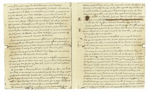 Faksimile av testamentet til Louis XVI av Frankrike av French School