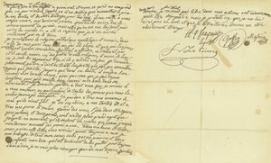 Faksimile av viljen til Marie Antoinette av French School
