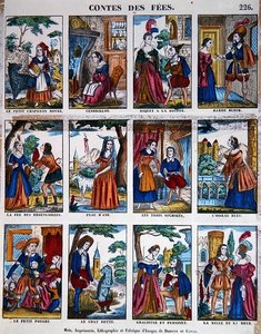 Fairy Stories, ca. 1840 (farge litho) av French School