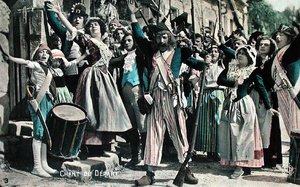 Farewell Song (Extract from a Silent Film), postkort fra tidlig på 1920-tallet (farge litho) av French School