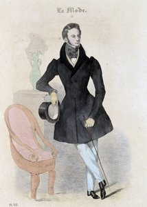 Mote maskulin - i "" Journal des tailors"" av French School