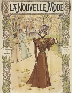 Moteplate, omslagsillustrasjon fra La Nouvelle Mode, 12. desember 1897 av French School