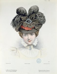 Motetallerken fra La Modiste Universelle, februar 1898 av French School