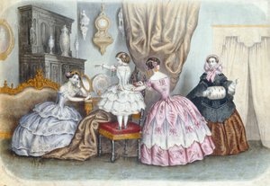 Moteplate, fra la Mode Illustree;, ca. 1860 av French School