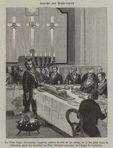 Feast of the Rose Croix (gravering) av French School
