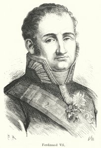 Ferdinand VII (gravering) av French School