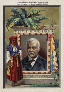 Ferdinand de Lesseps, fransk gründer og kanalbygger av French School