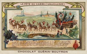 Festival of the Carri, Vaucluse, Frankrike (chromolitho) av French School