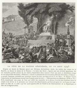 Festival of the Regeneration of Nature, Paris, 10. august 1793 av French School