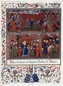 Festivaler og turneringer til ære for Isabeau (Isabelle, Elisabeth) av Bayern (1371-1435) av French School