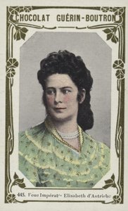 Fekeiserinne Elisabeth av Østerrike (farget bilde) av French School