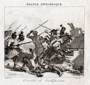 Kamp på Madagaskar. (gravering, ca. 1850) av French School