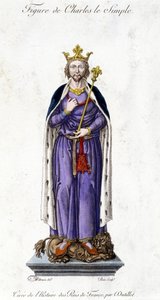 Figur av Charles III den enkle av French School