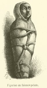 Malt lertøysfigur (gravering) av French School