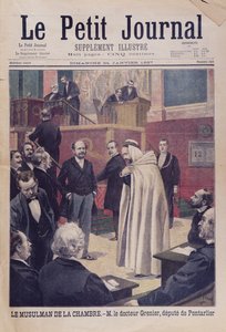 Første muslimske stedfortreder i den franske forsamlingen, Dr. Philippe Grenier, forsideillustrasjon av Le Petit Journal, 24. januar 1897 av French School