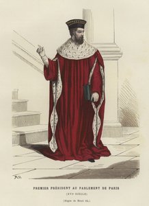 Første president for parlamentet i Paris, 1500-tallet av French School