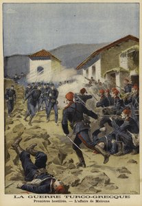 De første fiendtlighetene under den gresk-tyrkiske krigen, 1897
