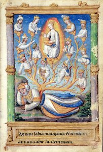 Fol.11r The Tree of Jesse, fra Heures a l