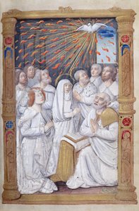 Fol.48r pinsedag, fra Timer for bruk av Roma av French School
