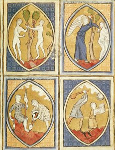 Fol.93r Historien om Adam og Eva, fra Image du Monde av French School