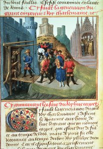 Fr 6465 f.165v Hugues Capet, hertug av Frankrike og biskop Asselin av French School